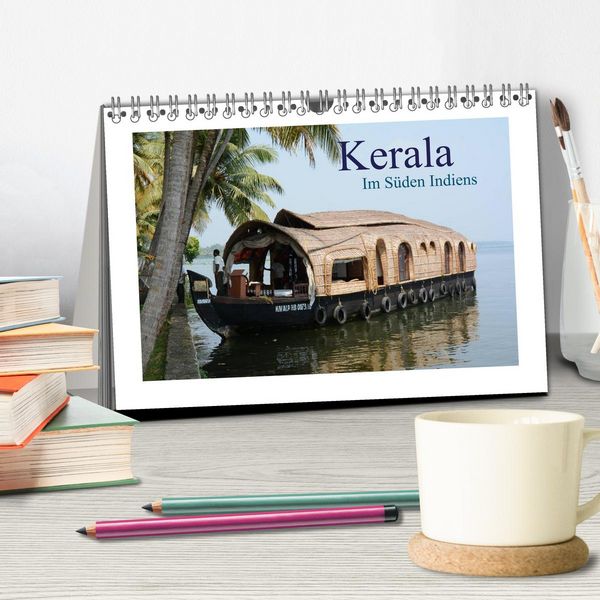 Produktbild: Kerala - Im S&uuml;den Indiens (Tischkalender 2026 DIN A5 quer), CALVENDO Monatskalender