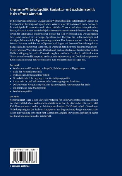 Produktbild: Allgemeine Wirtschaftspolitik: Konjunktur- und Wachstumspolitik in der offenen Wirtschaft