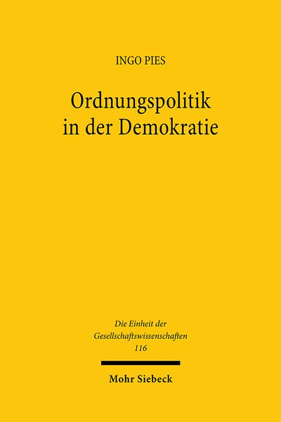Produktbild: Ordnungspolitik in der Demokratie