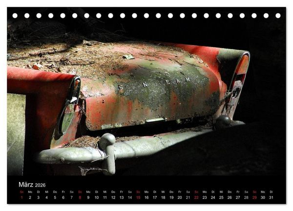 Produktbild: ROSTLAUBEN Die sch&ouml;nsten Autowracks (Tischkalender 2026 DIN A5 quer), CALVENDO Monatskalender