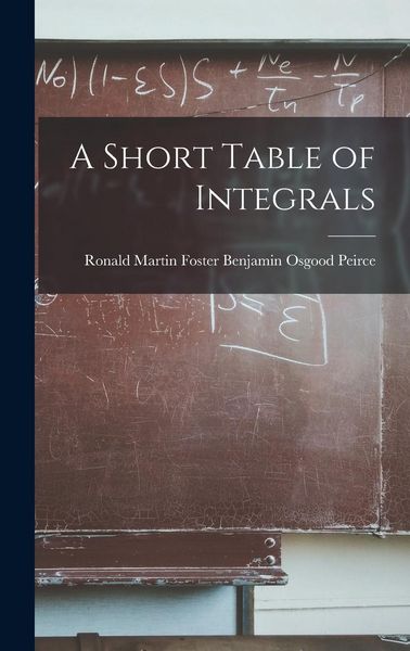 Produktbild: A Short Table of Integrals