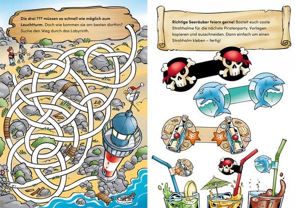Produktbild: Die drei ??? Kids Ferienr&auml;tselbuch
