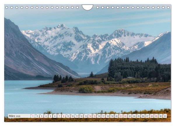 Produktbild: Neuseeland S&uuml;dinsel - Spektakul&auml;re Naturlandschaften im Kiwiland (Wandkalender 2026 DIN A4 quer), CALVENDO Monatskalender