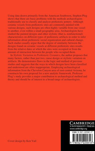 Produktbild: Stylistic Variation in Prehistoric Ceramics