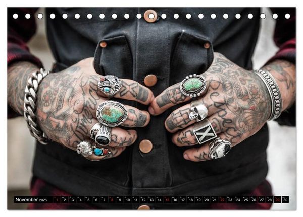 Produktbild: K&ouml;rperkult Tattoo (Tischkalender 2026 DIN A5 quer), CALVENDO Monatskalender