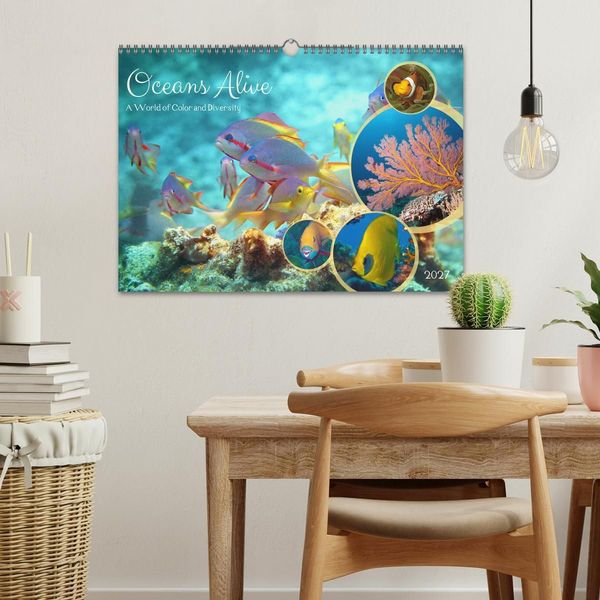 Produktbild: Oceans Alive - A World of Color and Diversity (Wall Calendar 2027 DIN A3 landscape), CALVENDO 12 Month Wall Calendar
