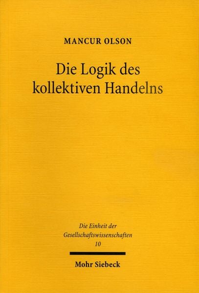 Produktbild: Die Logik des kollektiven Handelns