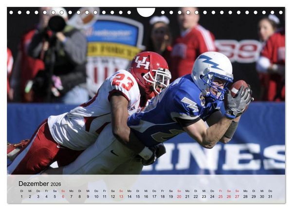 Produktbild: American Football. Nichts f&uuml;r Feiglinge! (Wandkalender 2026 DIN A4 quer), CALVENDO Monatskalender