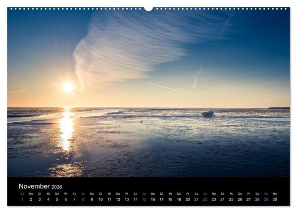 Produktbild: Gr&uuml;&szlig;e aus Texel (hochwertiger Premium Wandkalender 2026 DIN A2 quer), Kunstdruck in Hochglanz