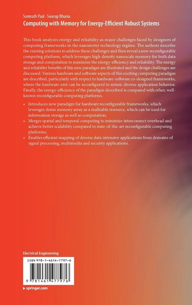 Produktbild: Computing with Memory for Energy-Efficient Robust Systems