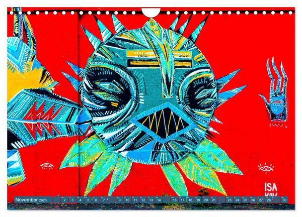 Produktbild: Street art K&ouml;ln Michael Jaster (Wandkalender 2026 DIN A4 quer), CALVENDO Monatskalender