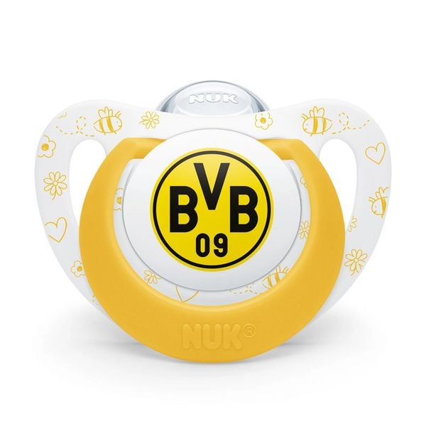 Produktbild: BVB-Schnullerset NUK Star 6-18 Monate