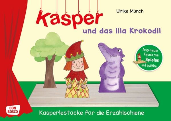 Produktbild: Kasper und das lila Krokodil. Erz&auml;hlschienen-Figurenset