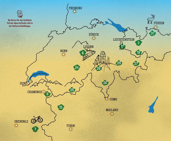 Produktbild: 30 Wanderungen in den Alpen, die man einmal im Leben gemacht haben muss