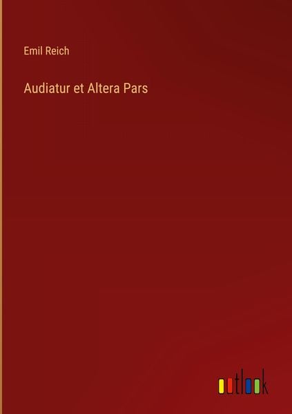 Produktbild: Audiatur et Altera Pars