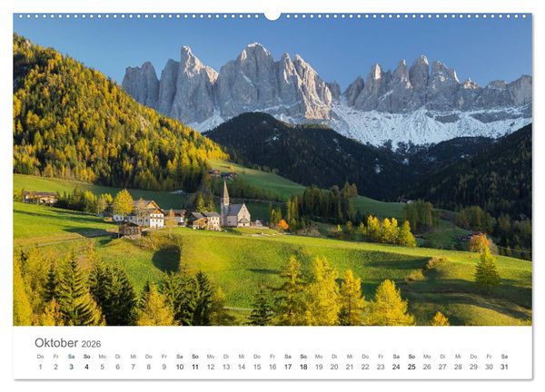Produktbild: Die Sch&ouml;nheit der Alpen (Wandkalender 2026 DIN A2 quer), CALVENDO Monatskalender