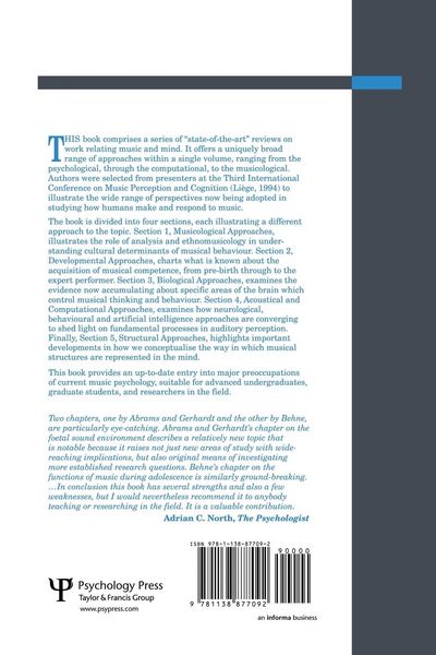 Produktbild: Perception And Cognition Of Music
