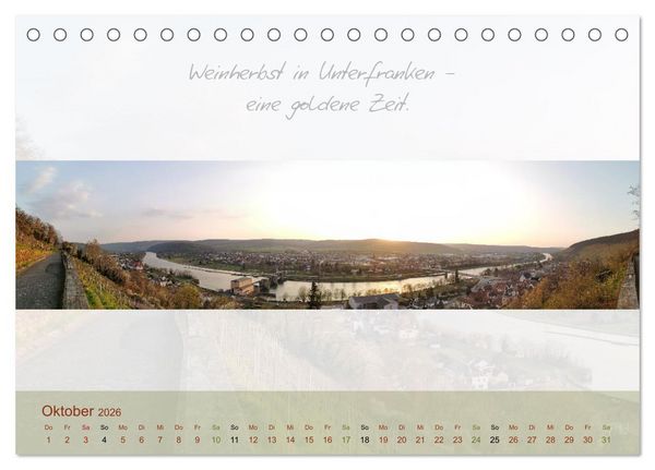 Produktbild: Main Rundblick (Tischkalender 2026 DIN A5 quer), CALVENDO Monatskalender