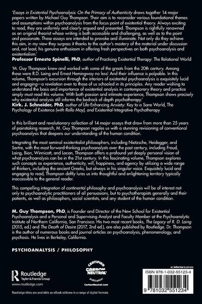 Produktbild: Essays in Existential Psychoanalysis