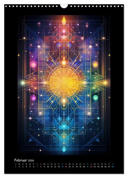 Produktbild: Fractale Mandalas (Wandkalender 2026 DIN A3 hoch), CALVENDO Monatskalender