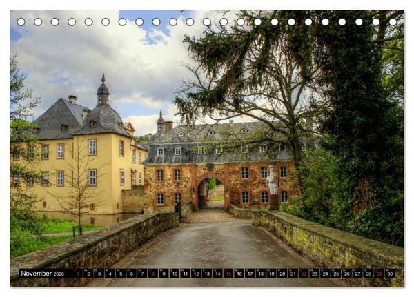 Produktbild: Burgen und Schl&ouml;sser der Eifel (Tischkalender 2026 DIN A5 quer), CALVENDO Monatskalender