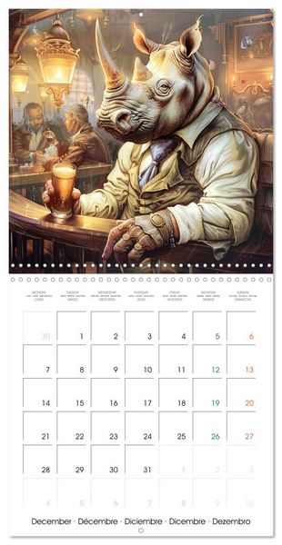 Produktbild: Animal La Belle Epoque (Wall Calendar 2026 12 &times; 12 Inch) CALVENDO 12 Month Wall Calendar