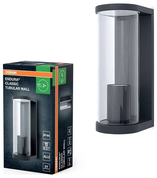 Produktbild: OSRAM HOMELIGHTING ENDURA Classic Tubular Wall E27 4099854452499 LED-Au&szlig;enwandleuchte