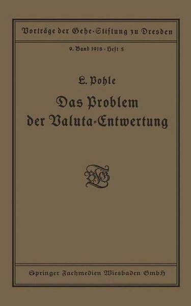 Produktbild: Das Problem der Valuta-Entwertung