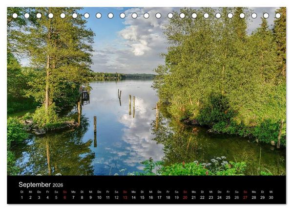 Produktbild: Zeit f&uuml;r... die Seenplatte Holsteinische Schweiz (Tischkalender 2026 DIN A5 quer), CALVENDO Monatskalender