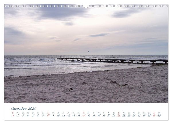 Produktbild: Seebr&uuml;cken an der Ostsee - Aufs Meer laufen und die frische Ostseebrise genie&szlig;en (Wandkalender 2026 DIN A3 quer), CALVENDO Monatskalender