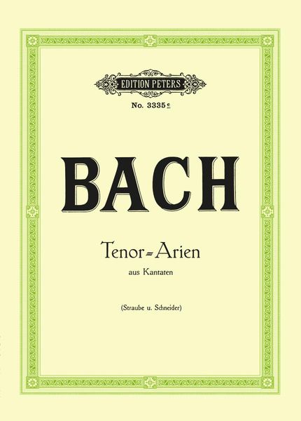 Produktbild: Bach, J: 15 Tenor Arias from Cantatas
