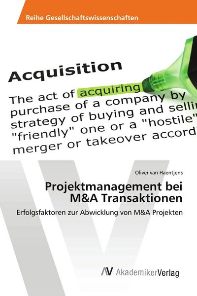 Produktbild: Projektmanagement bei M&A Transaktionen
