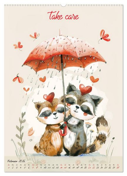 Produktbild: Secrets of love - mit Liebe durch das Jahr (hochwertiger Premium Wandkalender 2026 DIN A2 hoch), Kunstdruck in Hochglanz