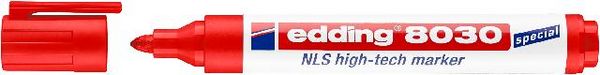 Produktbild: EDDING&reg; High-Tech Marker 8030 NLS, rot