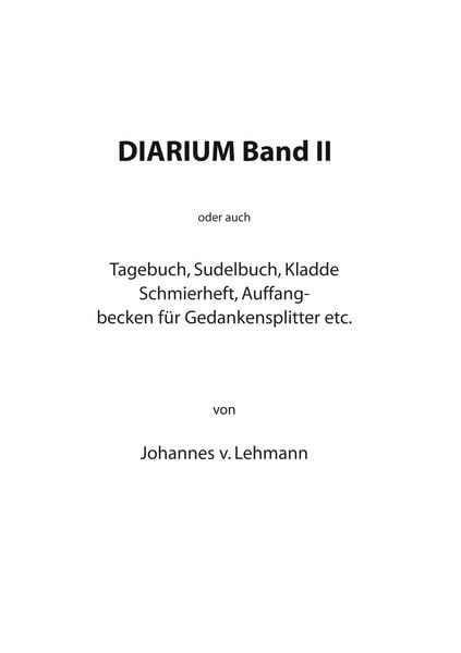 Produktbild: Diarium II