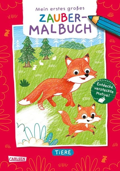 Produktbild: Ausmalbilder f&uuml;r Kita-Kinder: Mein erstes gro&szlig;es Zauber-Malbuch: Tiere