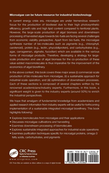 Produktbild: Sustainable Downstream Processing of Microalgae for Industrial Application