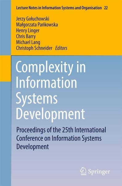 Produktbild: Complexity in Information Systems Development