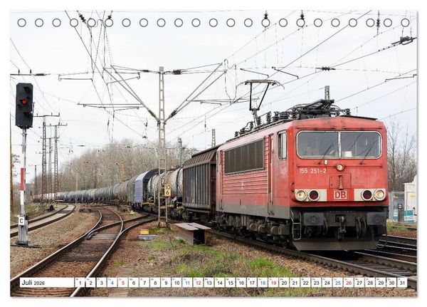 Produktbild: Die Baureihe 250 - Reichsbahnlok in DB-Diensten (Tischkalender 2026 DIN A5 quer), CALVENDO Monatskalender