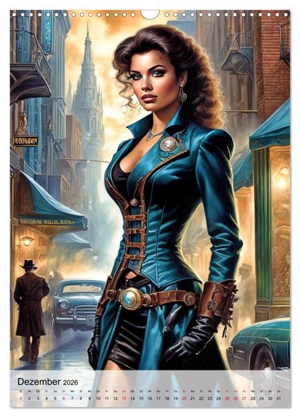Produktbild: Ladies mit Steampunk-Flair (Wandkalender 2026 DIN A3 hoch), CALVENDO Monatskalender