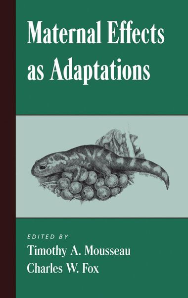 Produktbild: Maternal Effects As Adaptations