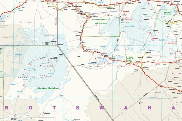 Produktbild: Reise Know-How Landkarte Botswana (1:1.000.000)