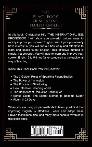 Produktbild: The Black Book of Speaking Fluent English