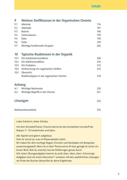 KomplettTrainer Gymnasium Chemie 7. - 10. Klasse