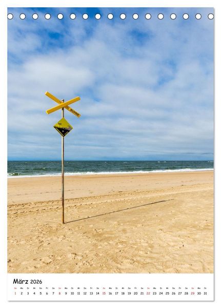 Produktbild: Sehnsucht nach Sylt (Tischkalender 2026 DIN A5 hoch), CALVENDO Monatskalender