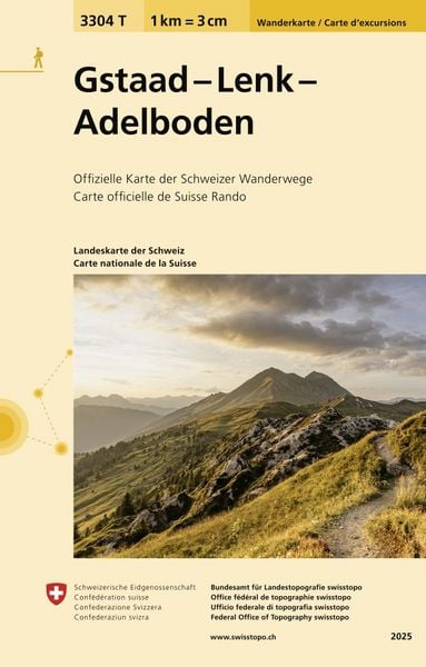 Produktbild: 3304T Gstaad - Lenk - Adelboden Wanderkarte