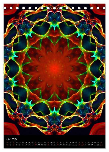 Produktbild: Mandala - Esoterik & Meditation (Tischkalender 2026 DIN A5 hoch), CALVENDO Monatskalender