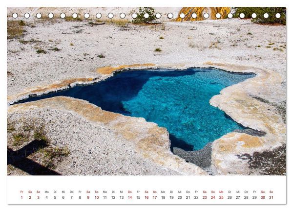 Produktbild: Im Farbenspiel des Yellowstone Natl. Park (Tischkalender 2026 DIN A5 quer), CALVENDO Monatskalender
