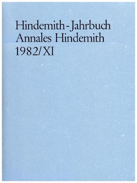 Produktbild: Hindemith-Jahrbuch