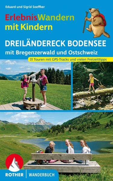 Produktbild: ROTHER Wanderbuch ErlebnisWandern mit Kindern Dreil&auml;ndereck Bodensee
